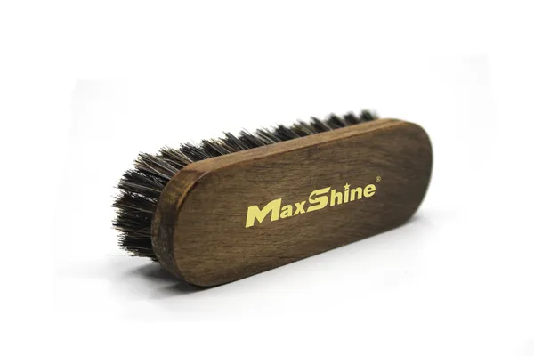 Perie pentru Curățat Pielea și Alcantara, 12×3.8cm, Peri din Păr de Cal