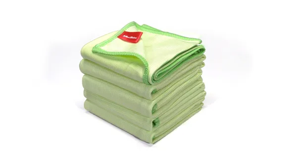Set 5 Lavete Microfibră pentru Geamuri, 40x40cm, 300GSM, Glass Crazy