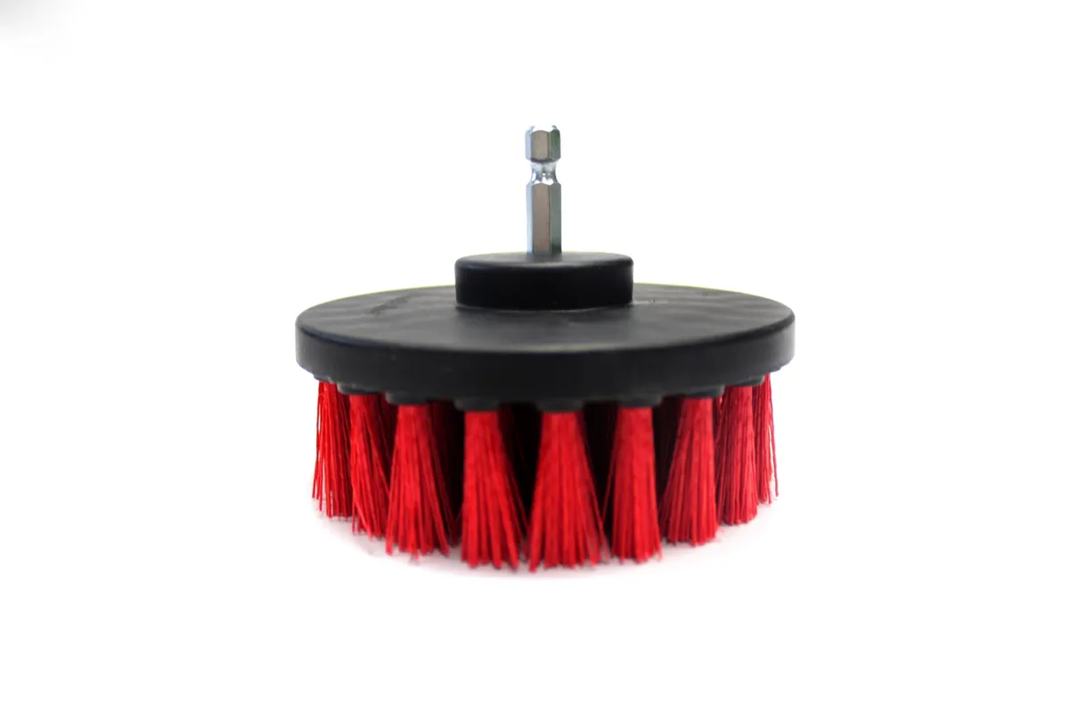Perie Curățare Rotundă, Prindere M8 la Bormașină, 100mm — imaginea 2
