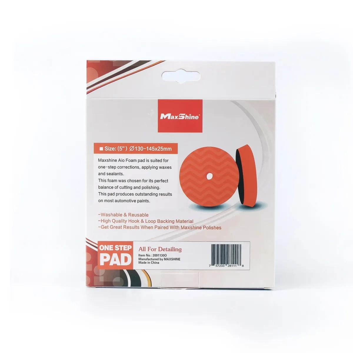 Burete Polish All in One Portocaliu, 125mm — imaginea 3